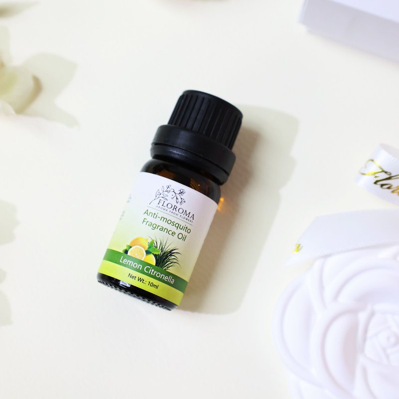 柠檬香茅 Lemon Citronella Fragrance Oil + 立体扩香石 - 香薰/精油/线香 - 其他材质 白色