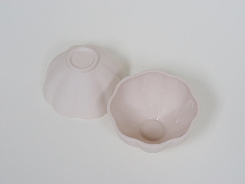 高岭土蜡笔色云朵碗系列-婴儿粉 - 碗 - 瓷 粉红色