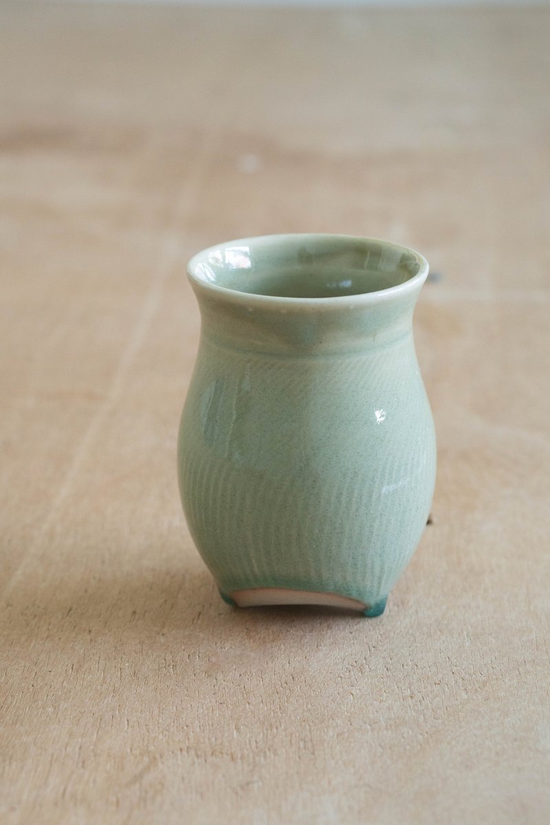 青瓷握杯 - 其他杯子 - 瓷 绿色