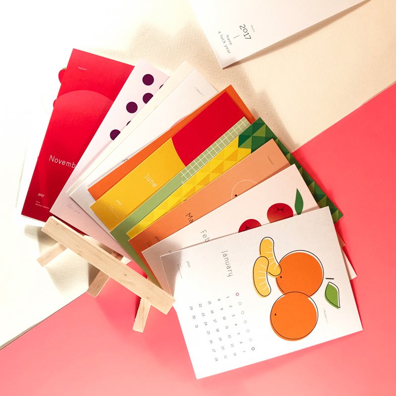 FruitFruit!! / CALENDAR【2o17_水果概念月历】 - 年历/台历 - 纸 多色