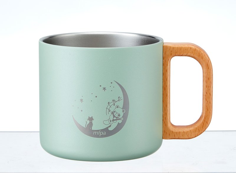 吟月木柄钢杯 - 其他杯子 - 其他材质 绿色