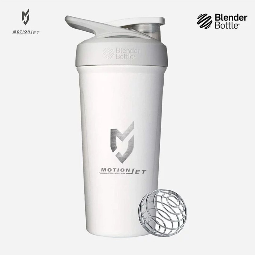 MJC & Blender Bottle 不锈钢联名水壶 24 oz -时尚白 - 保温瓶/保温杯 - 不锈钢 白色