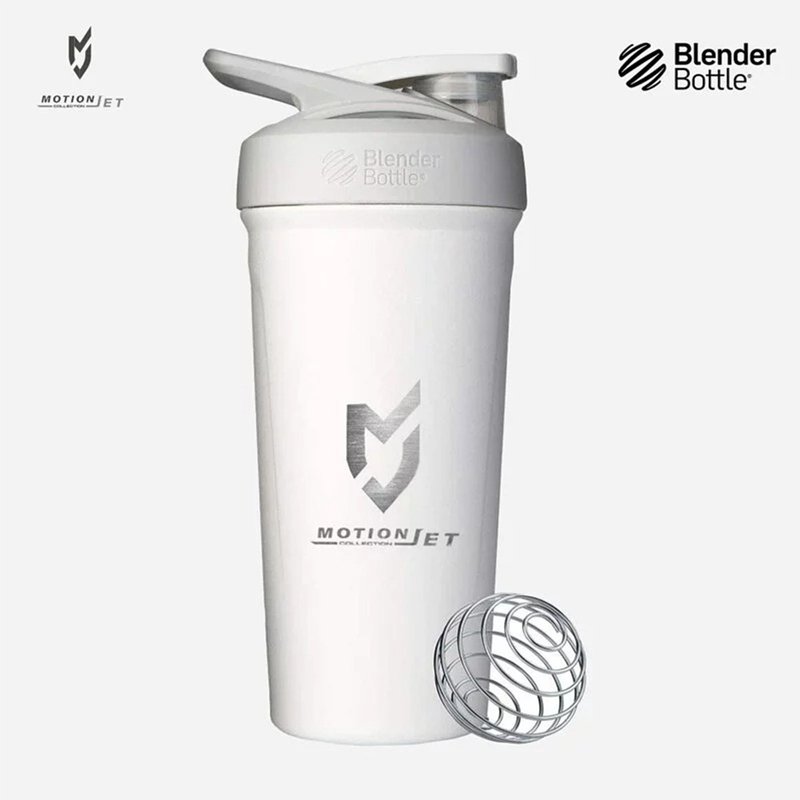 MJC & Blender Bottle 不锈钢联名水壶 24 oz -时尚白 - 保温瓶/保温杯 - 不锈钢 白色