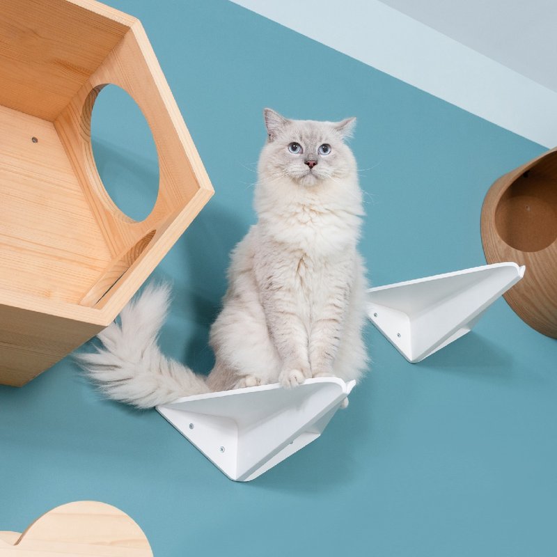 【MYZOO】AERO飞机猫跳台 - 抓板/跳台 - 木头 白色