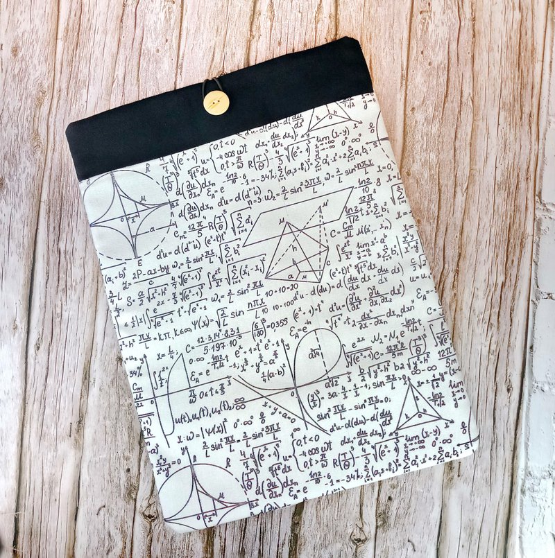 定制化电脑保护套 笔电包 电脑包 平板套  - 数学方程式 (M-231) - 电脑包 - 棉．麻 黑色