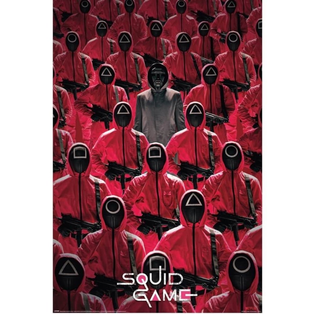 【鱿鱼游戏】游戏开始 进口海报 / SQUID GAME - 海报/装饰画/版画 - 纸 红色