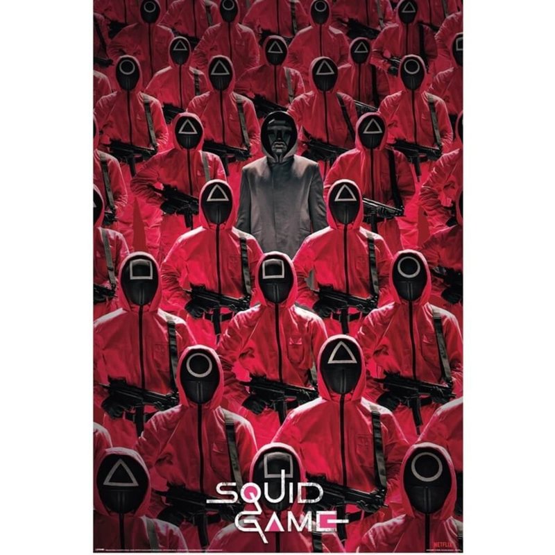 【鱿鱼游戏】游戏开始 进口海报 / SQUID GAME - 海报/装饰画/版画 - 纸 红色