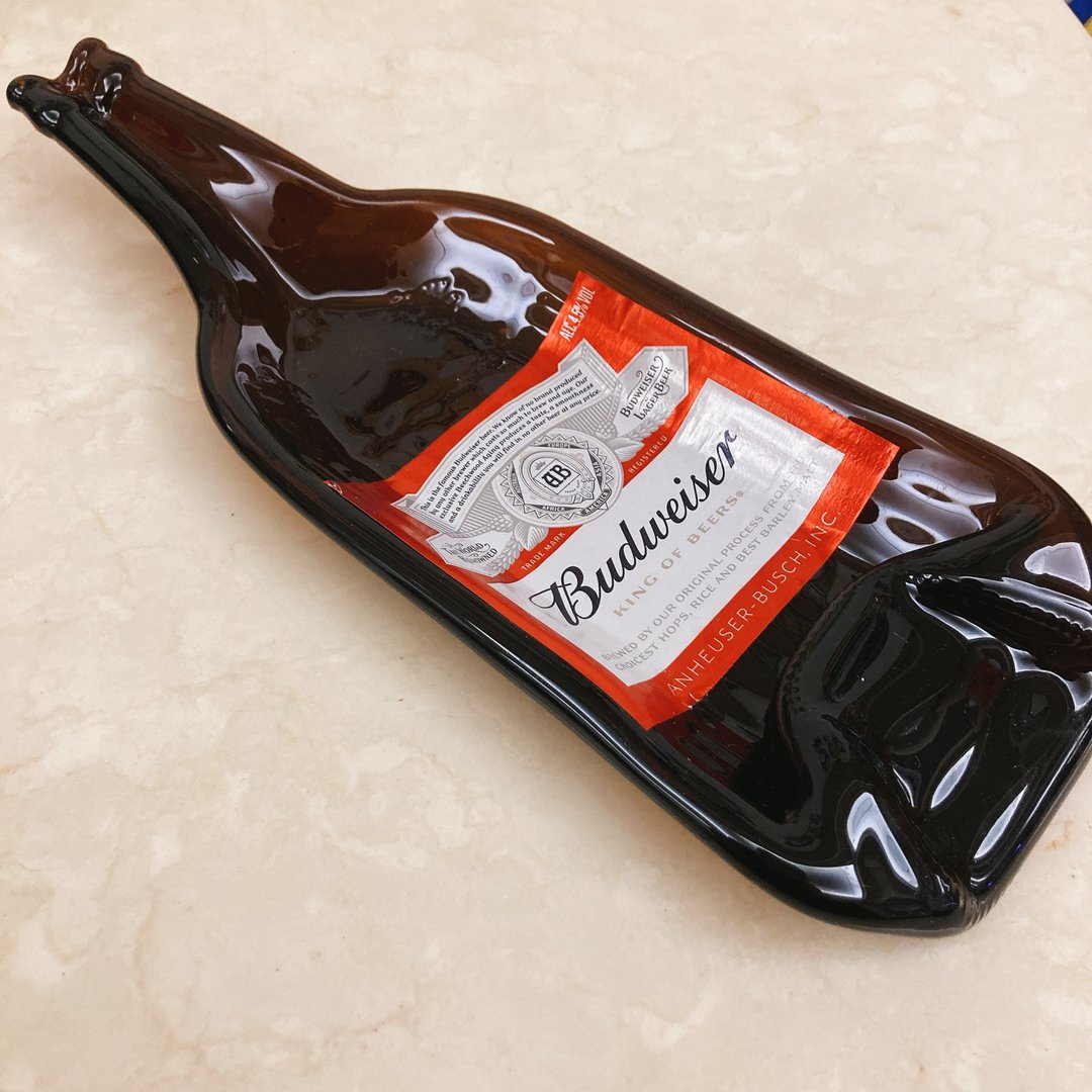 百威啤酒Budweiser 酒瓶盘 收纳盘 - 收纳用品 - 玻璃 