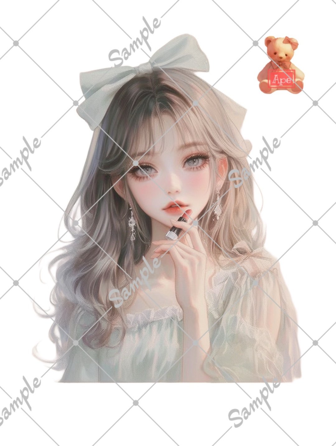 原创人物贴纸 装饰贴纸 内含5张 - 贴纸 - 纸 