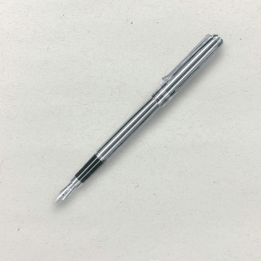 【PLATINUM】白金牌 镀铁灰铬 钢笔 PKN-650 (原厂正货) - 钢笔 - 其他金属 灰色