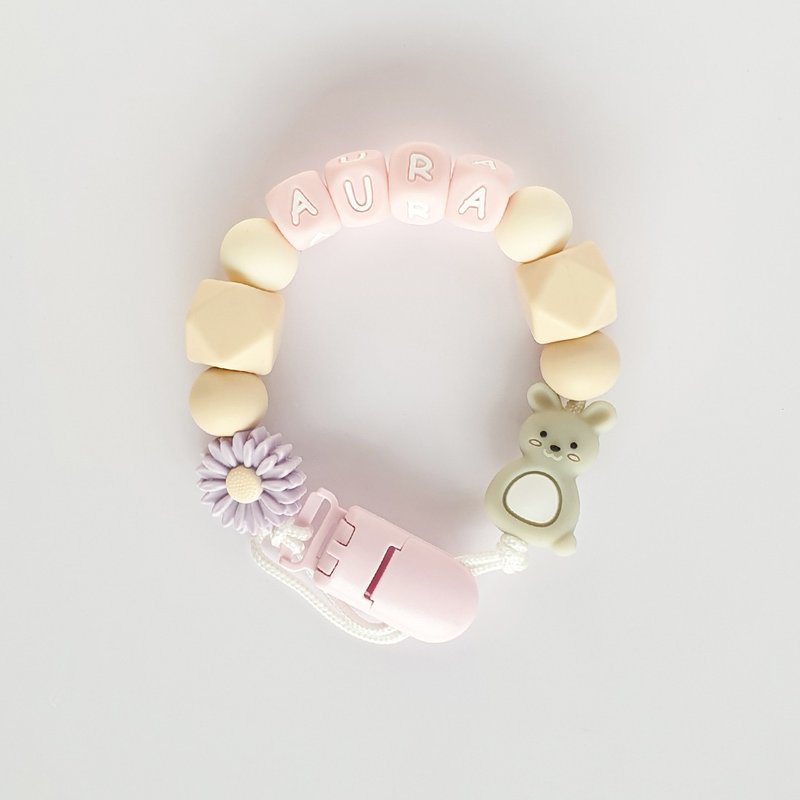 定制化 27厘米 AURA 兔子 雏菊 奶嘴链 - 玩具/玩偶 - 其他材质 粉红色