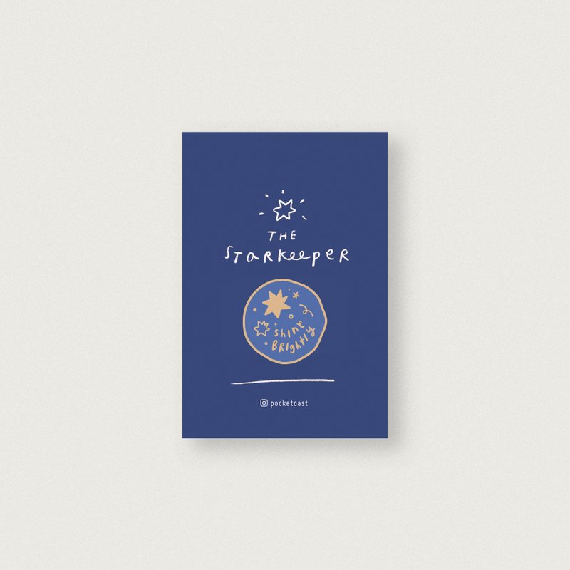 The Star Keeper Enamel Pin - 徽章/别针 - 珐琅 蓝色