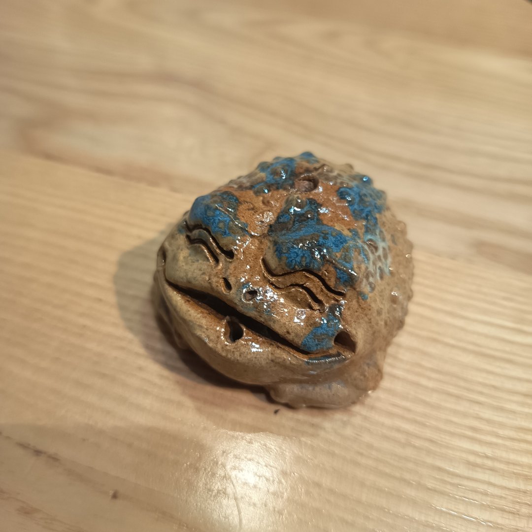 三脚招财蟾蜍香插扩香石园艺摆饰桌上小物茶宠 - 摆饰 - 陶 多色