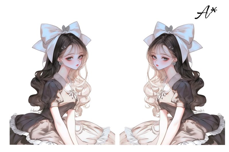 原创人物贴纸 装饰贴纸 P006 5张 - 贴纸 - 纸 