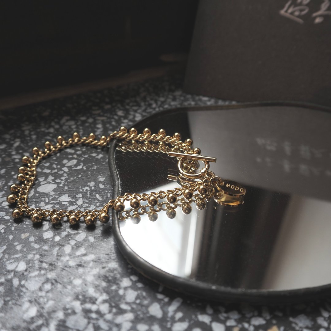 — Petites Lumières 小小的光 — 金色 OT 扣手链 BR-00062 - 手链/手环 - 不锈钢 金色