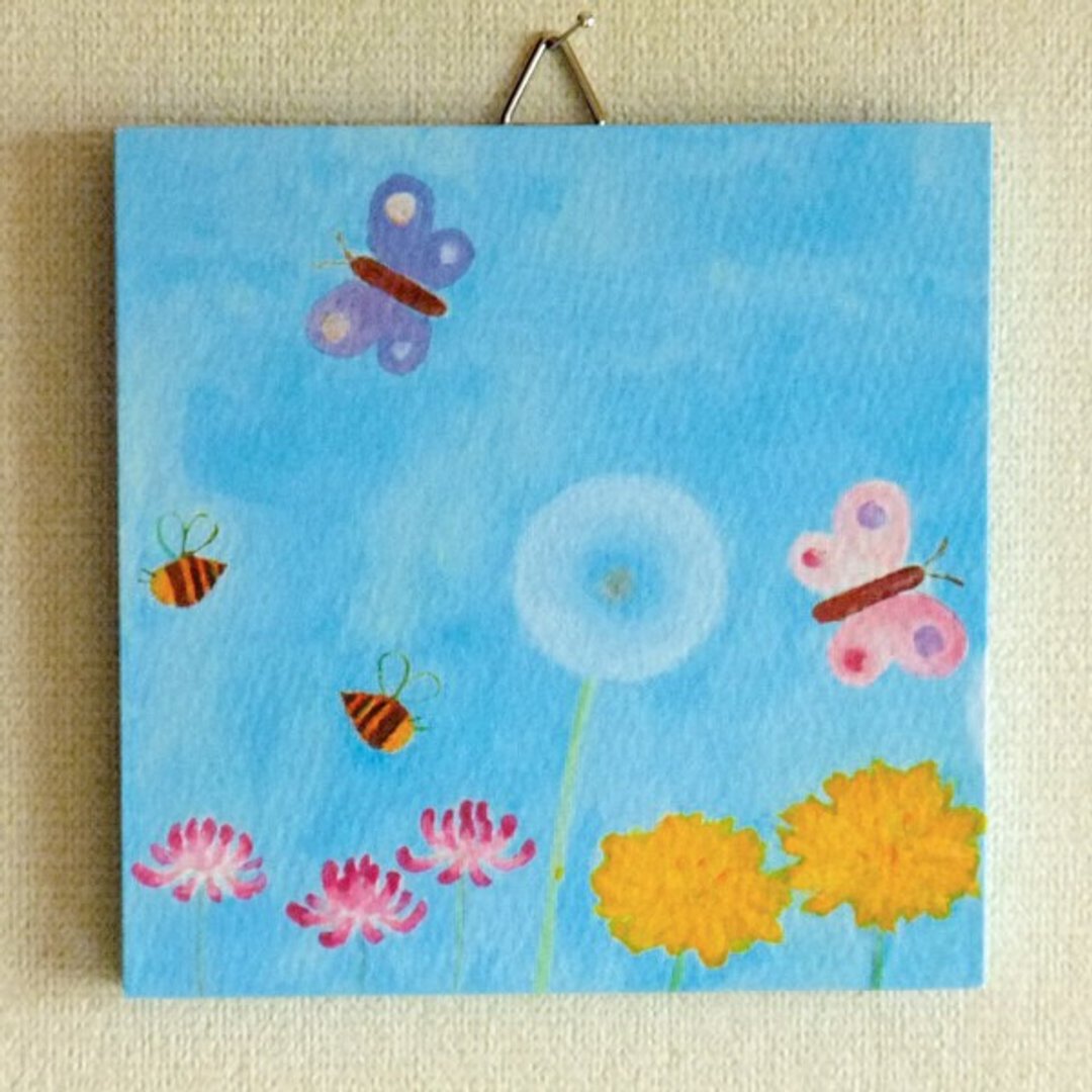 Mini panel No.28 / Wild Flowers of Spring - 海报/装饰画/版画 - 纸 蓝色