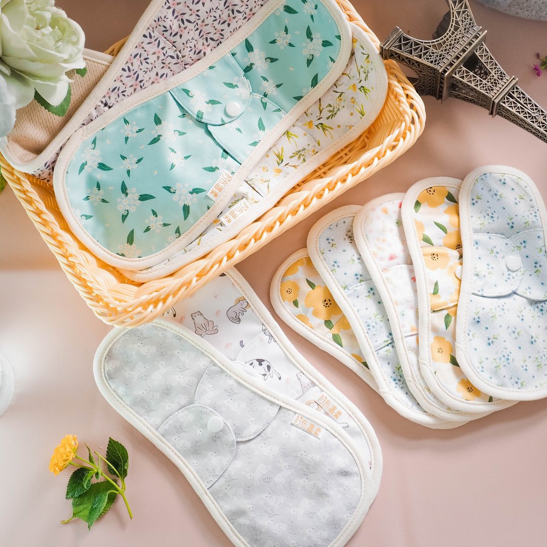 【快速出货】日夜用/有机彩棉环保布棉/布护垫_全尺寸10片组 - 生理用品 - 棉 卡其色