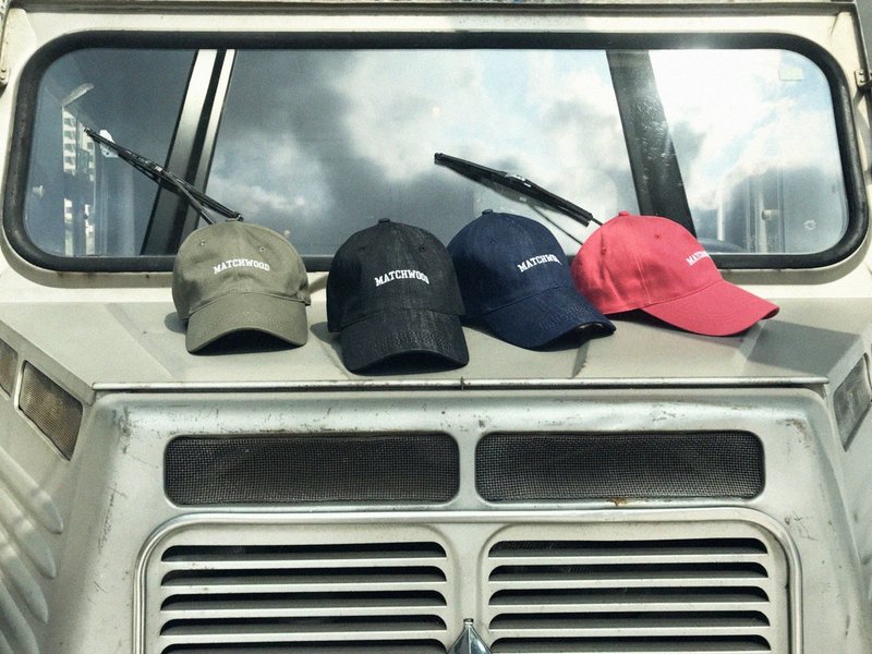 经典老帽 Matchwood COLLEGE 大学 LOGO SPORT CAP 调整式老帽 - 帽子 - 棉．麻 多色