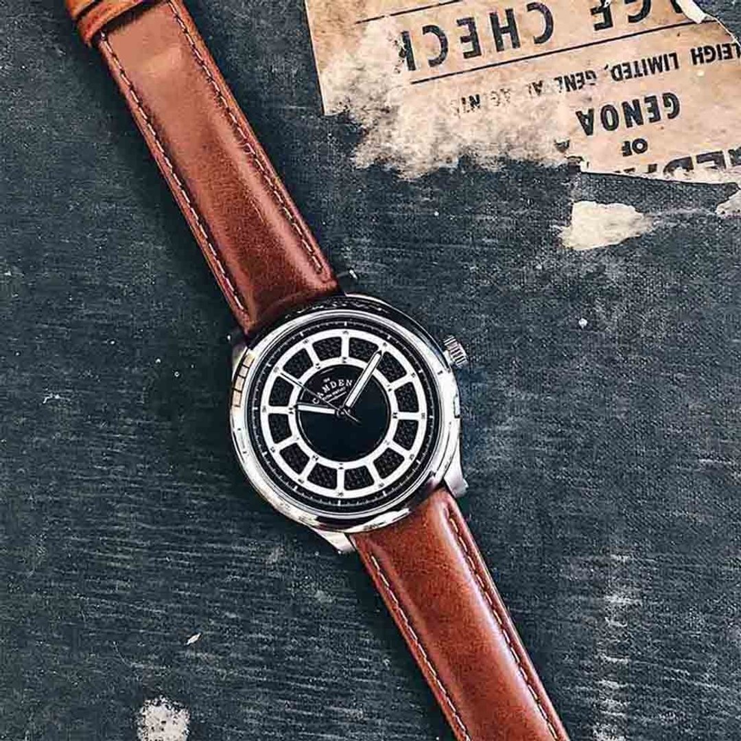 Camden Watch 纯英国血统 率性跳色大刻度轮盘真皮腕表 - 男表/中性表 - 其他金属 