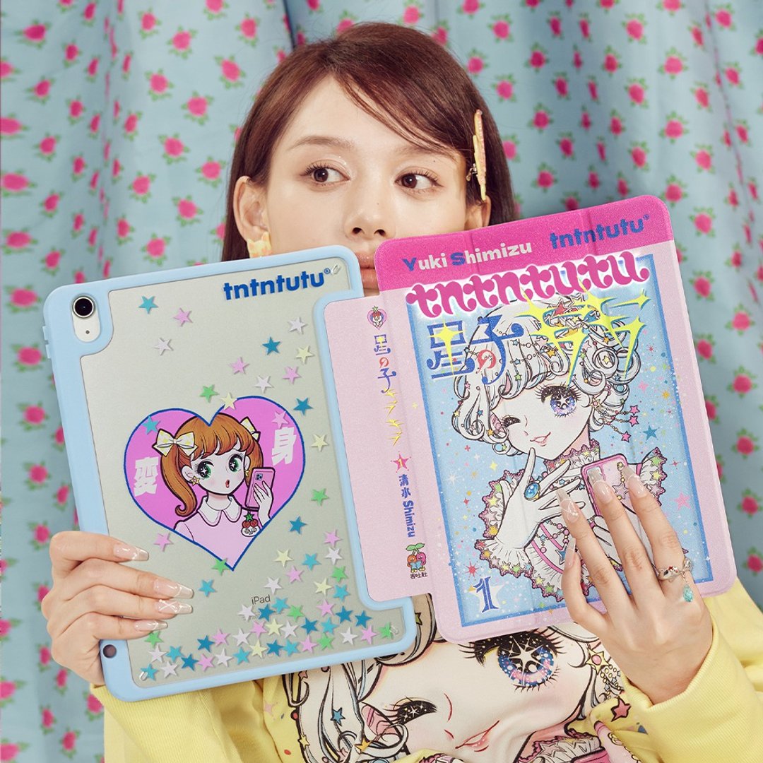 美少女漫画书 iPad 三折式保护壳 壓克力 带笔槽 - 平板/电脑保护壳 - 其他材质 多色