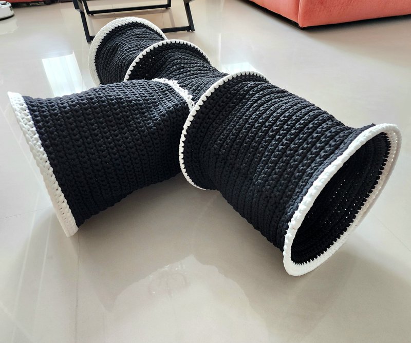 定制 猫隧道 T型宠物隧道 - 玩具 - 其他人造纤维 咖啡色