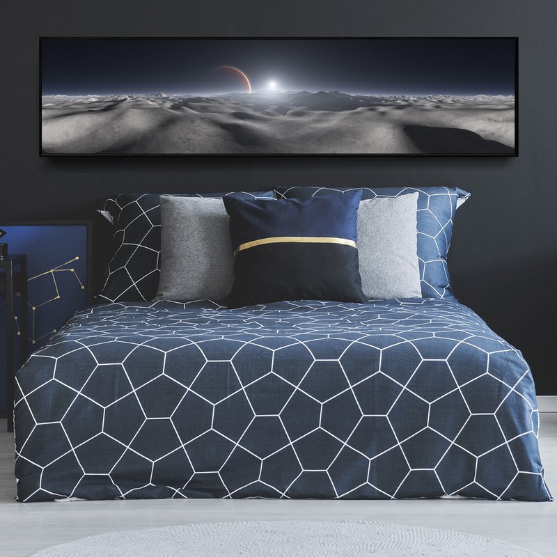 月球表面-卧房挂画/客厅/大尺寸/床头画/玄关/装饰画/星际 - 海报/装饰画/版画 - 棉．麻 多色