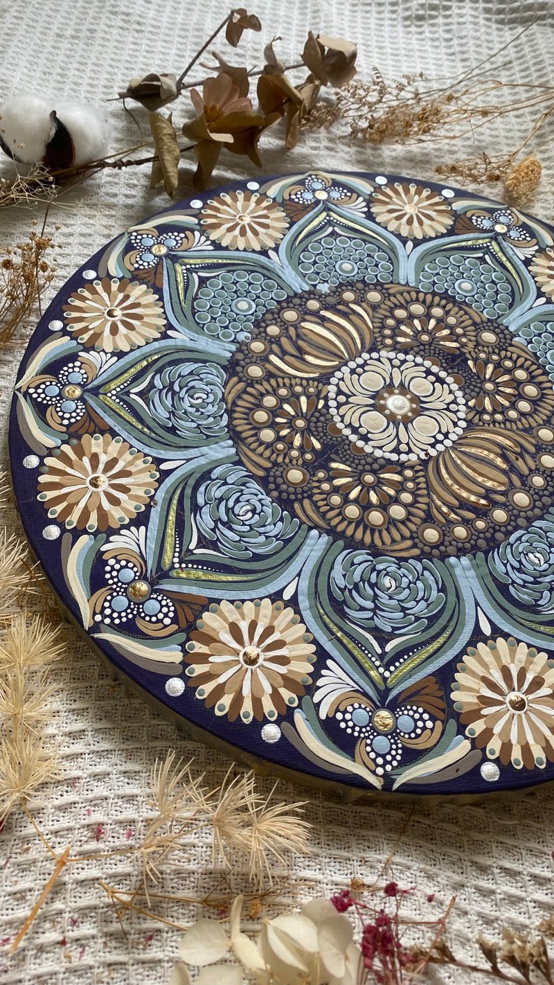 海之圣殿 手绘曼陀罗 能量艺术 疗愈开运 挂画 金钱爆棚  定制化 - 海报/装饰画/版画 - 纸 