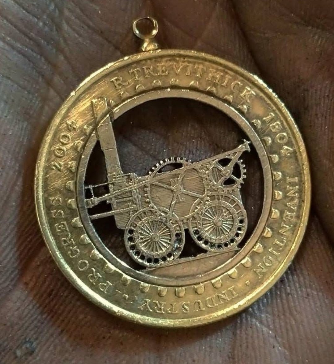 英国两镑硬币链咀(蒸汽机车) - 项链 - 其他金属 