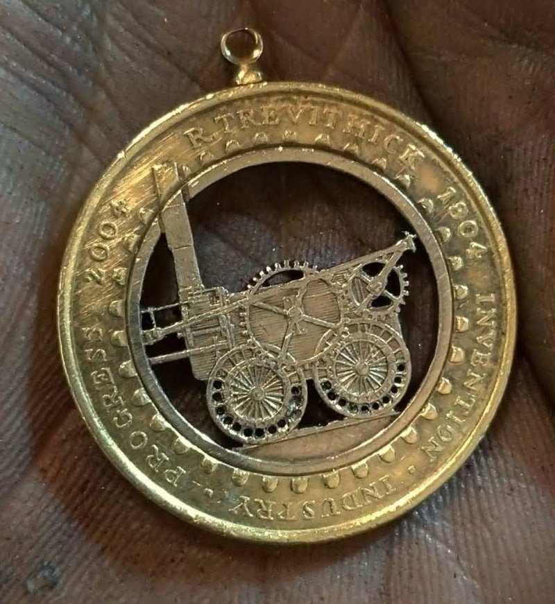 英国两镑硬币链咀(蒸汽机车) - 项链 - 其他金属 