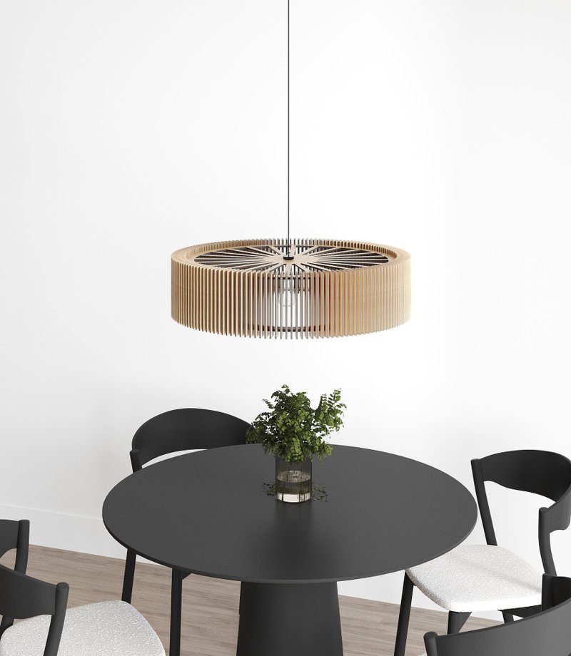 木质吊灯独特吸顶灯现代吊灯灯具 - 灯具/灯饰 - 木头 