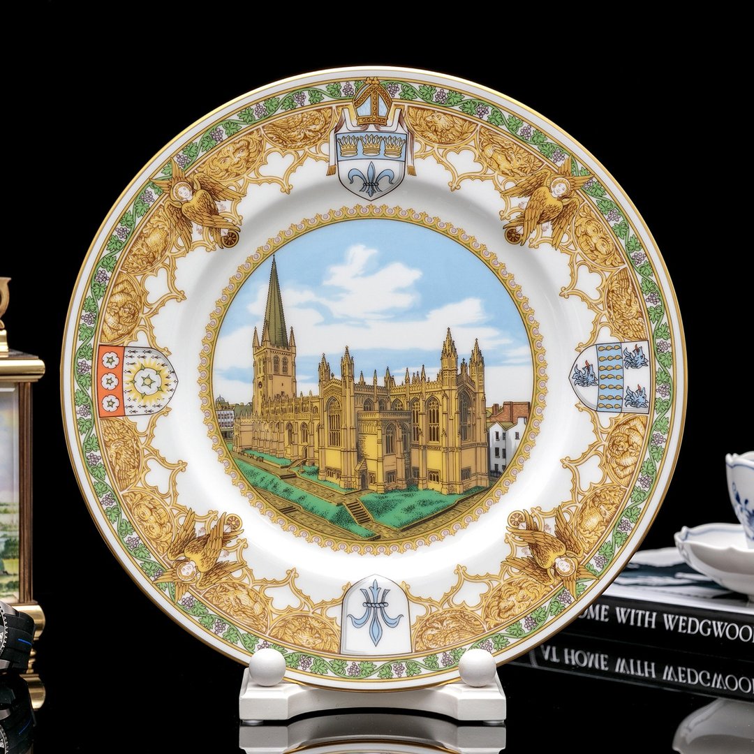 限量英国 Wedgwood Coalport 1988大教堂百周年纪念盘 装饰挂盘 - 墙贴/壁贴 - 瓷 