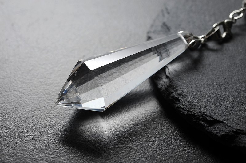 白水晶灵摆 矿石/水晶/灵修/开运/招财/破煞/防小人 - 摆饰 - 水晶 