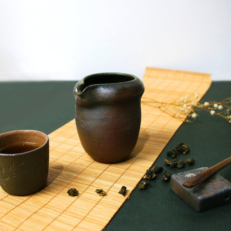 缩口茶海 新彩烧 柴烧陶器 手作作品| 茶具 礼物 收藏 陈威恩作品 - 茶具/茶杯 - 陶 咖啡色