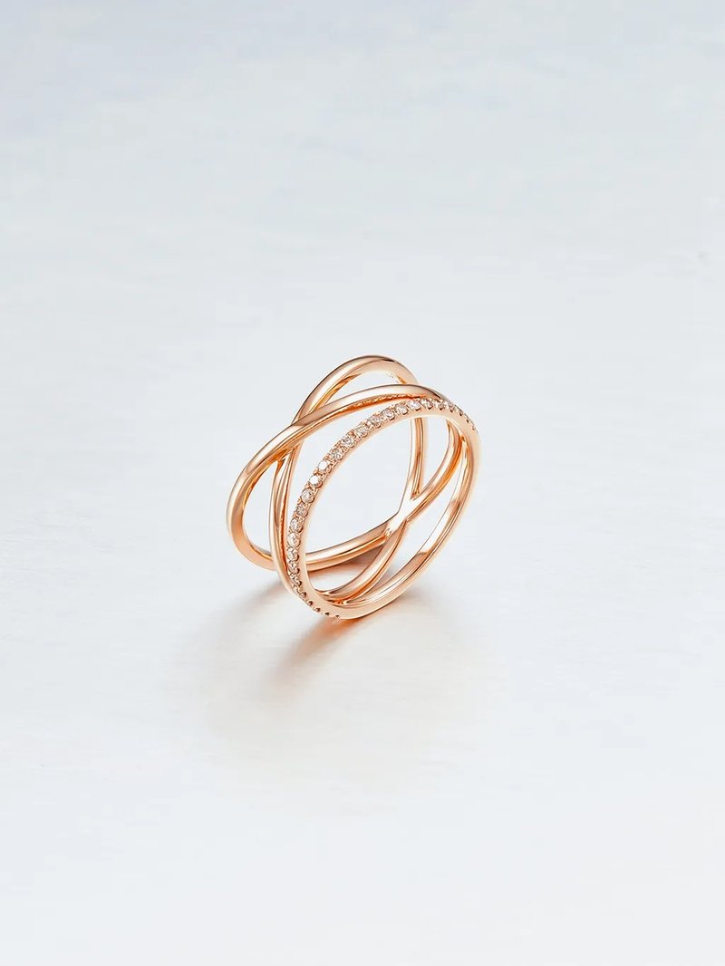 Flowing Loops Ring / 流动回圈戒指 - 戒指 - 钻石 