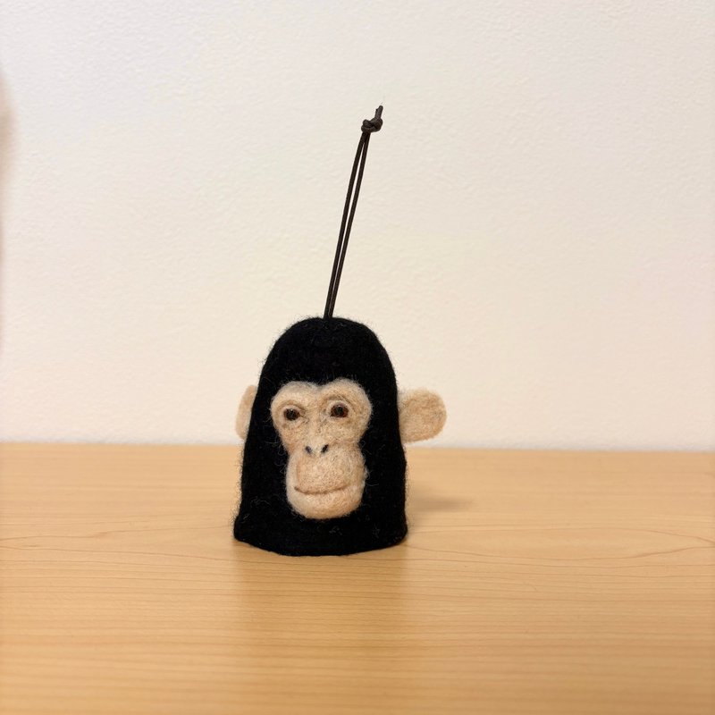 黑猩猩钥匙包 - 其他 - 羊毛 黑色