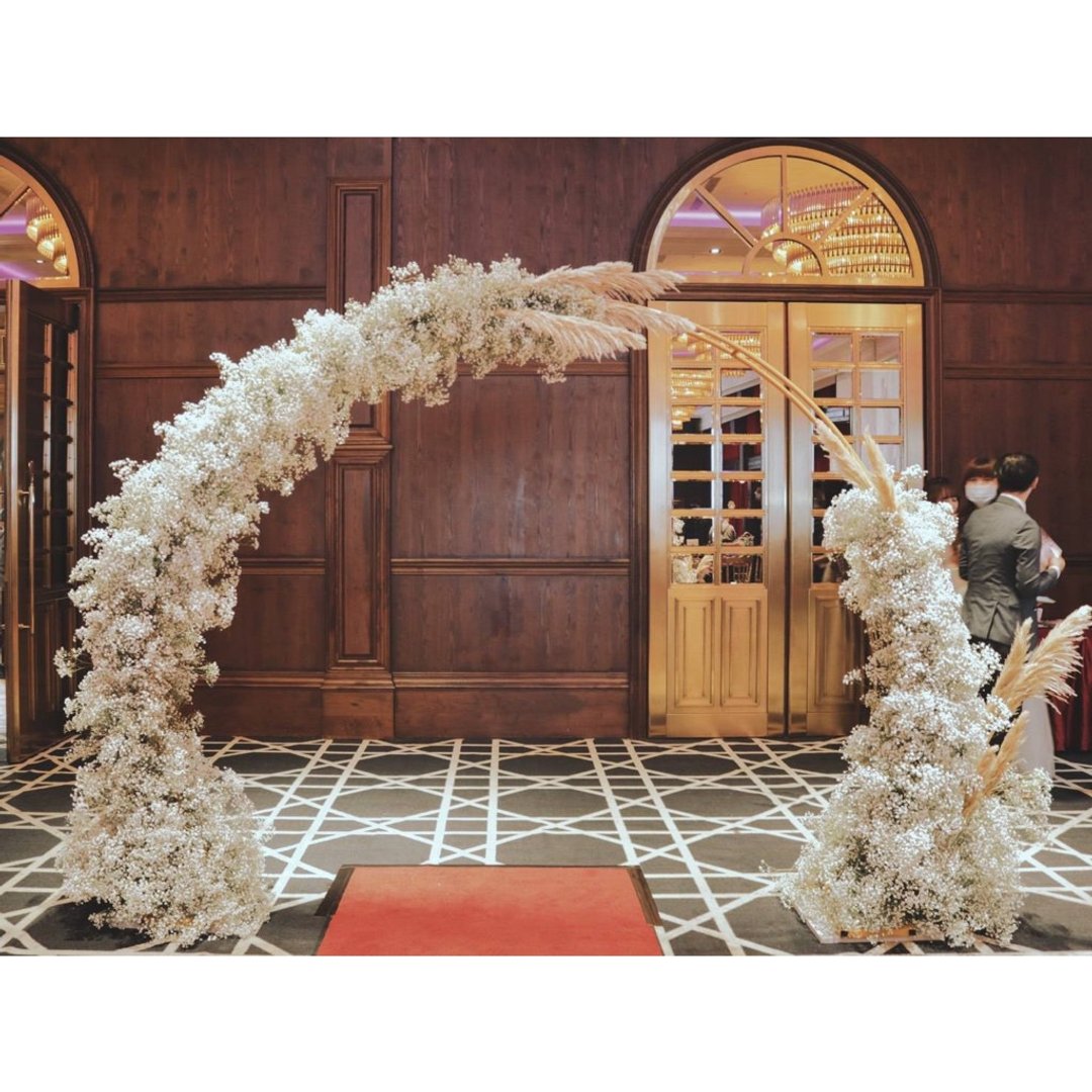 【遇见恒久】满天星鲜花拱门 婚礼布置方案 可加购相片桌/礼桌 - 干燥花/捧花 - 植物．花 