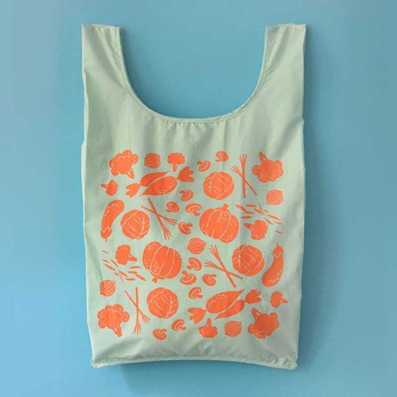 市场背心袋/菜市场/萝卜橘 - 手提包/手提袋 - 棉．麻 橘色