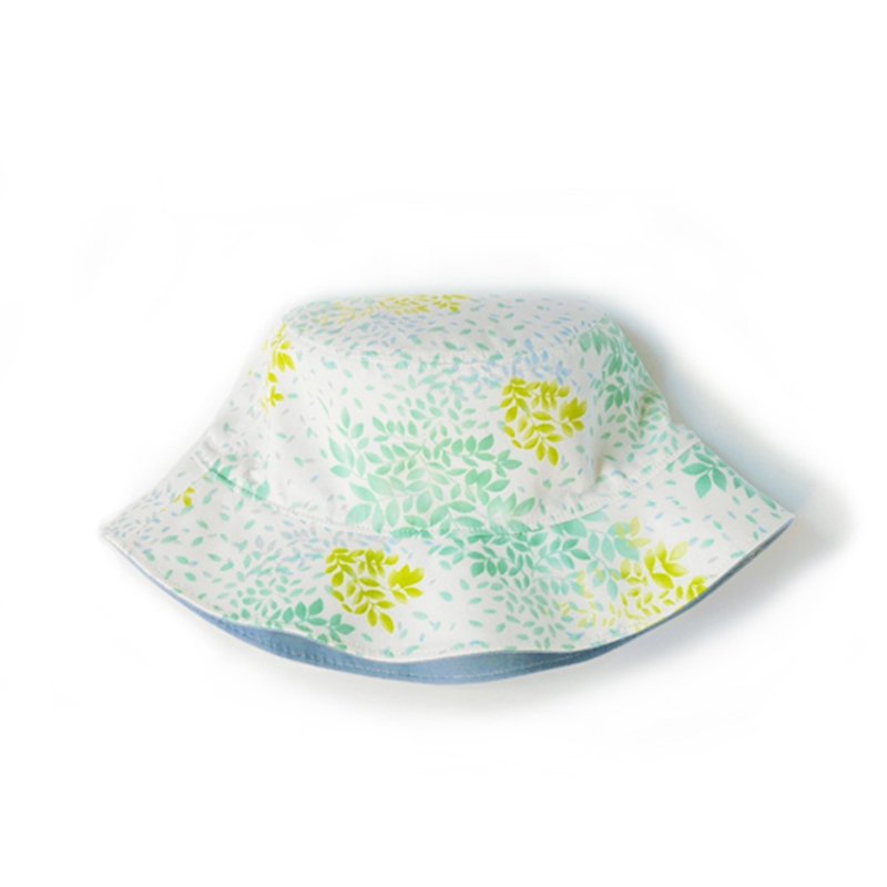 落叶纷飞双面渔夫帽 - 青草绿 - 帽子 - 棉．麻 绿色