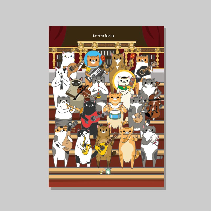 原创A4海报/音乐会/设计/猫咪/装饰画 - 海报/装饰画/版画 - 纸 