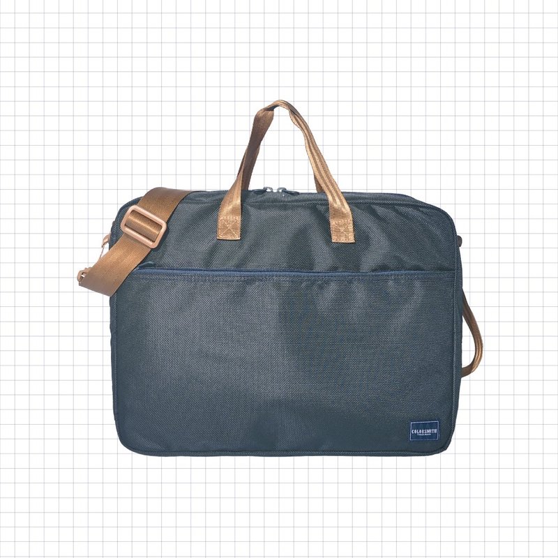 CR2 手提后背三用电脑袋 CR2-1350-B-NB【 台湾原创品包包品牌】 - 公文包/医生包 - 尼龙 蓝色