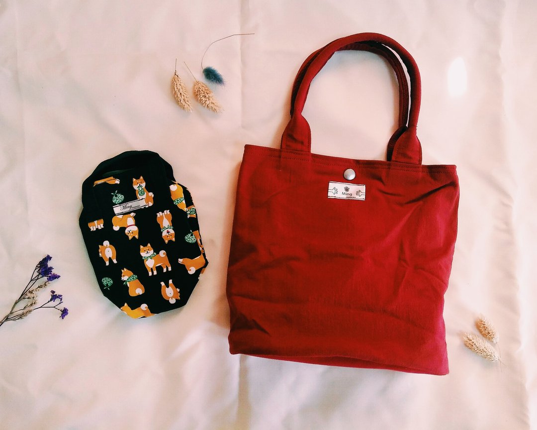 Goody Bag -幸运福袋 ( 原色系列 ) - 手提包/手提袋 - 棉 红色