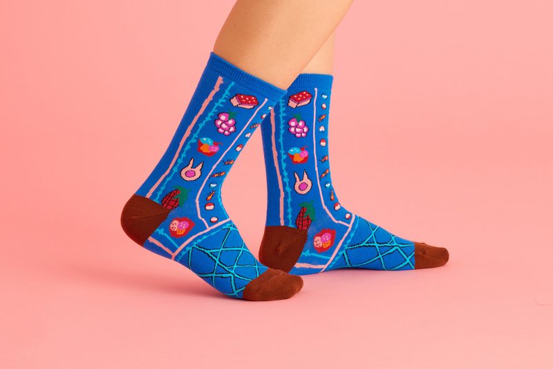 宫原眼科的冰淇淋-长袜 - 袜子 - 环保材料 多色