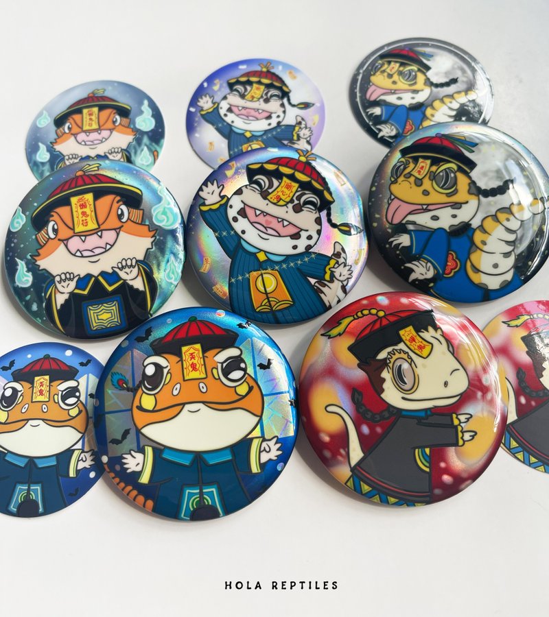 爬虫小僵尸襟章(一套5个) - 徽章/别针 - 其他材质 