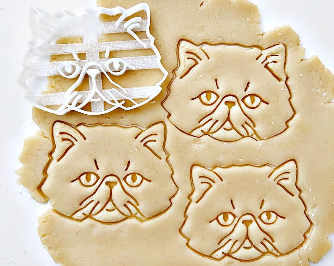 波斯猫饼干压模 - 其他 - 塑料 