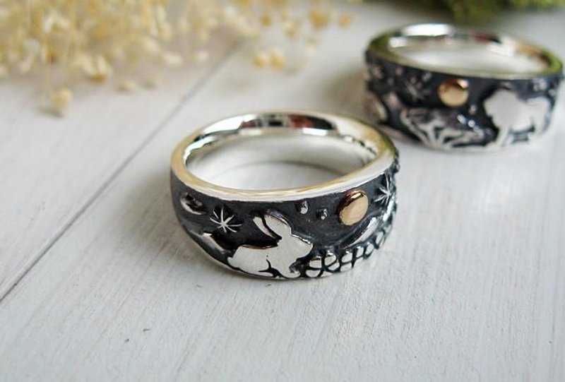 Tsuki no Kizuna - Usagi - Silver Ring - 戒指 - 纯银 银色