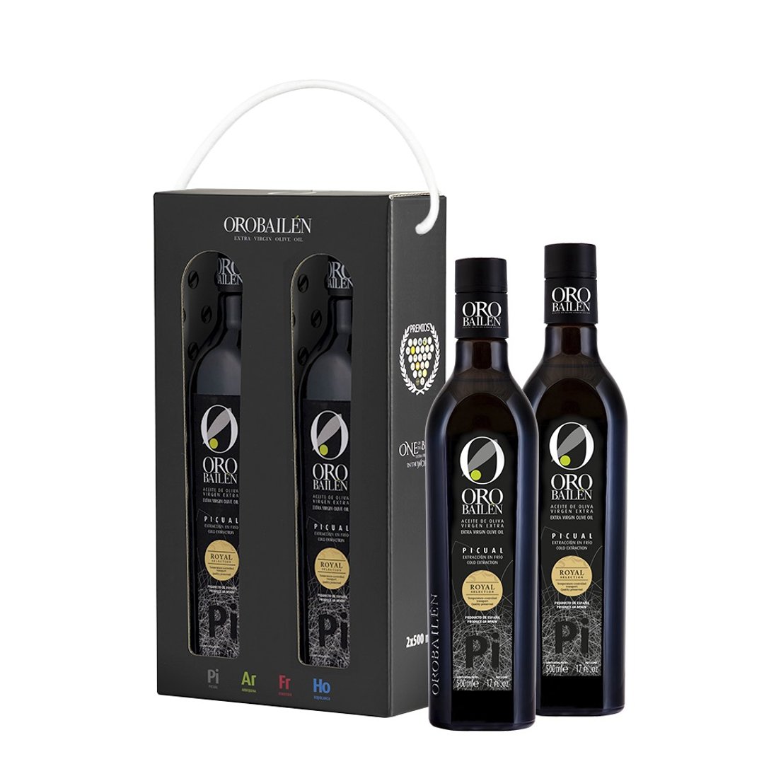 皇嘉特级冷压初榨橄榄油 500ml 双入经典提盒 - 酱料/调味料 - 新鲜食材 黑色