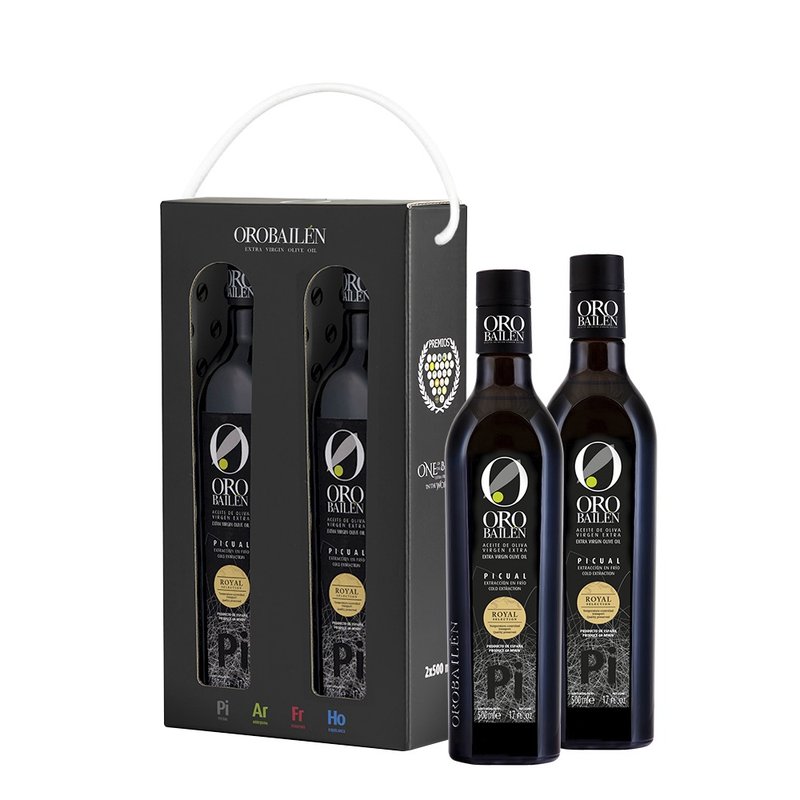 皇嘉特级冷压初榨橄榄油 500ml 双入经典提盒 - 酱料/调味料 - 新鲜食材 黑色