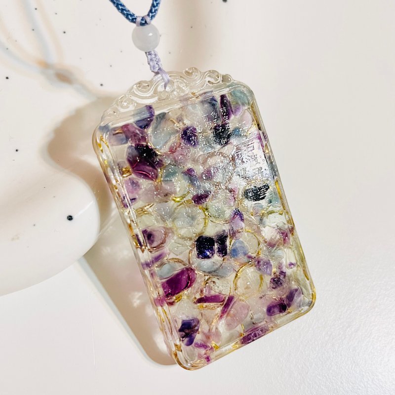 心经牌奥刚项链/奥刚能量塔/金字塔/开运招财/水晶疗愈/母亲节 - 项链 - 半宝石 多色