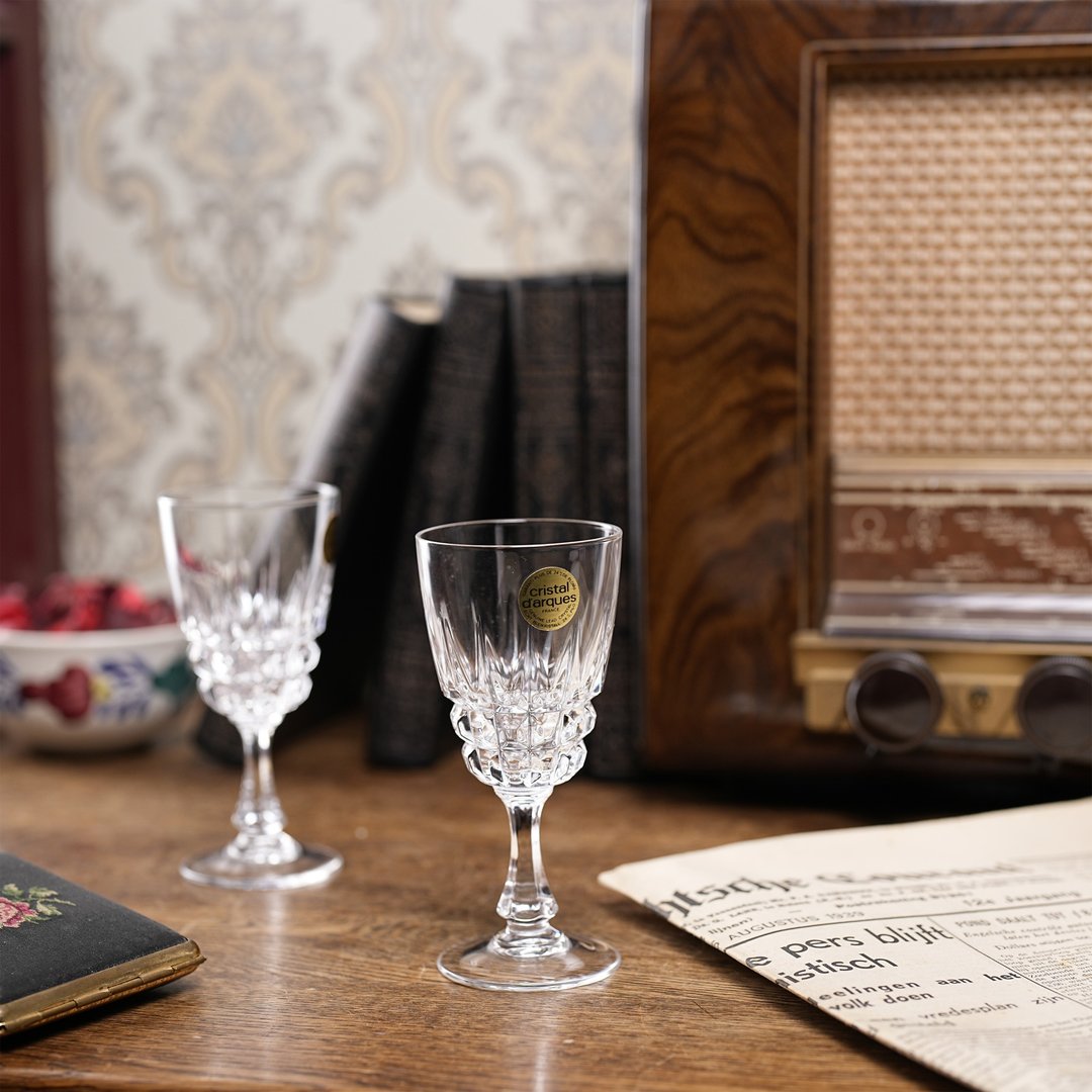 法国Cristal d'Arques绝版水晶鸡尾酒杯/未使用库存品 - 酒杯/酒器 - 水晶 透明