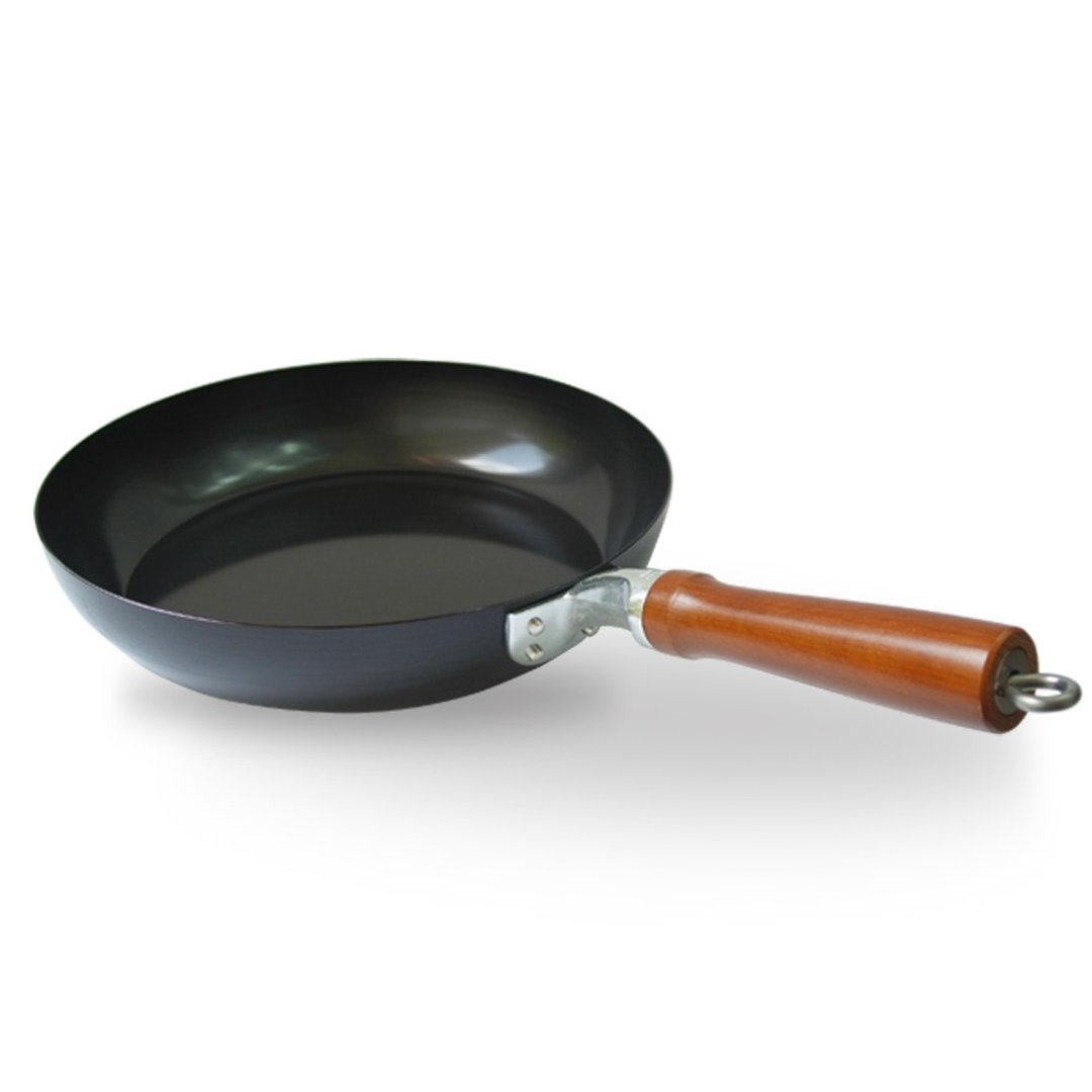 【微瑕商品】日本制 单手平底铁锅27cm - 锅具/烤盘 - 其他金属 